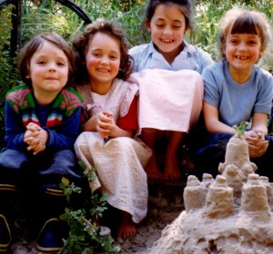 castle with children